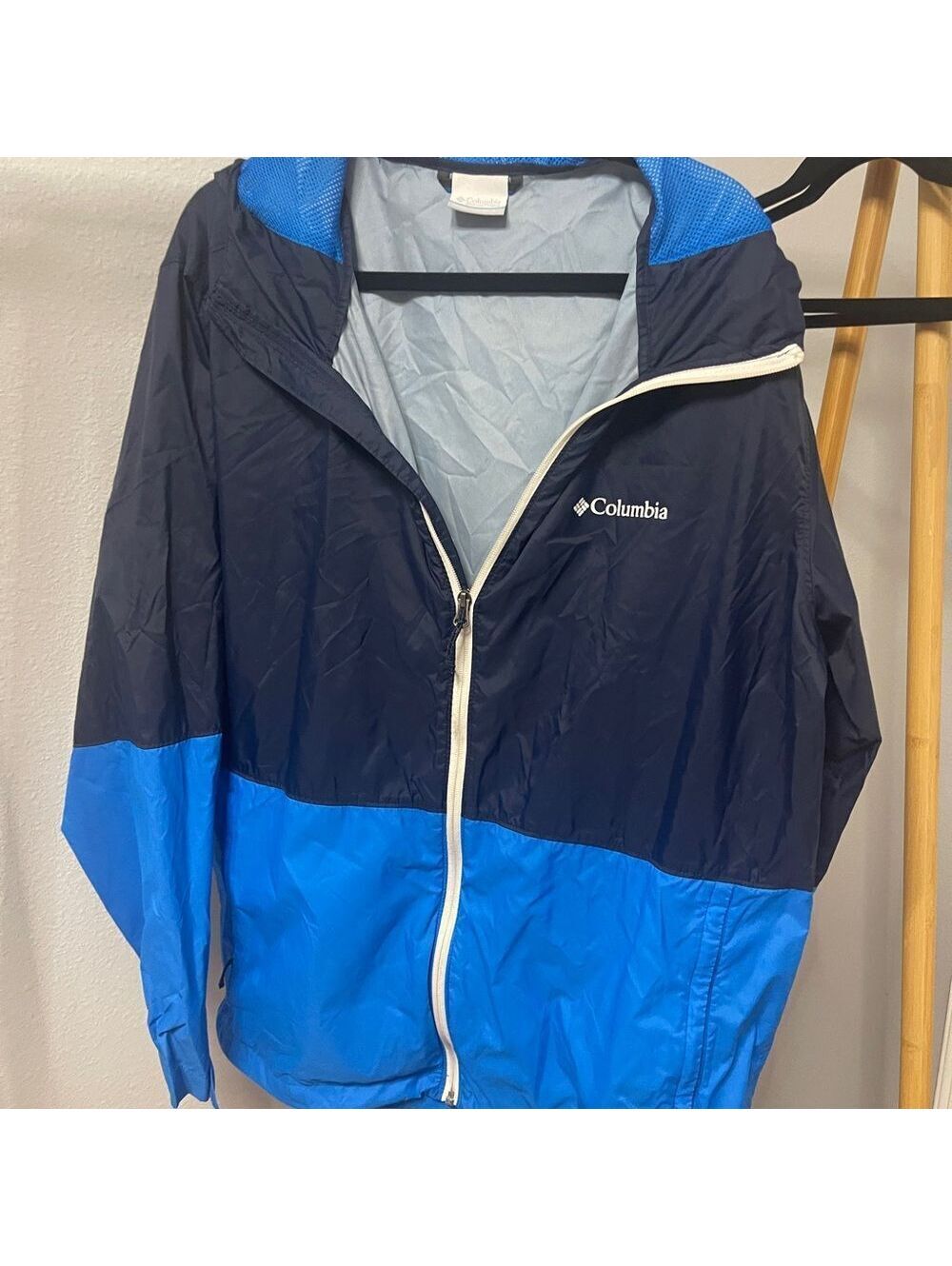Columbia Blue and Gray Mesh-Lined Jacket